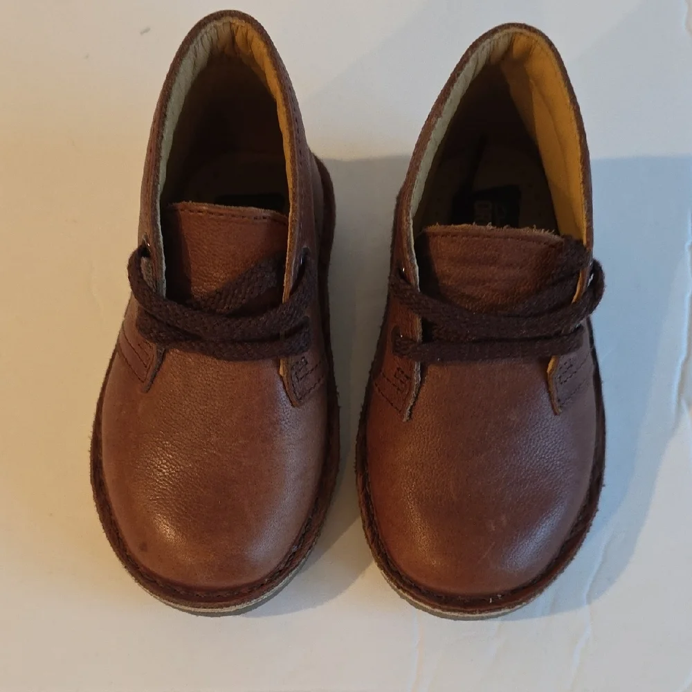 Clarks Desert Bootie Brown Kids Boots Rare Discontinued Size 6